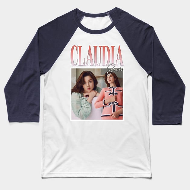 Claudia Jessie Baseball T-Shirt by TeesBySilvia